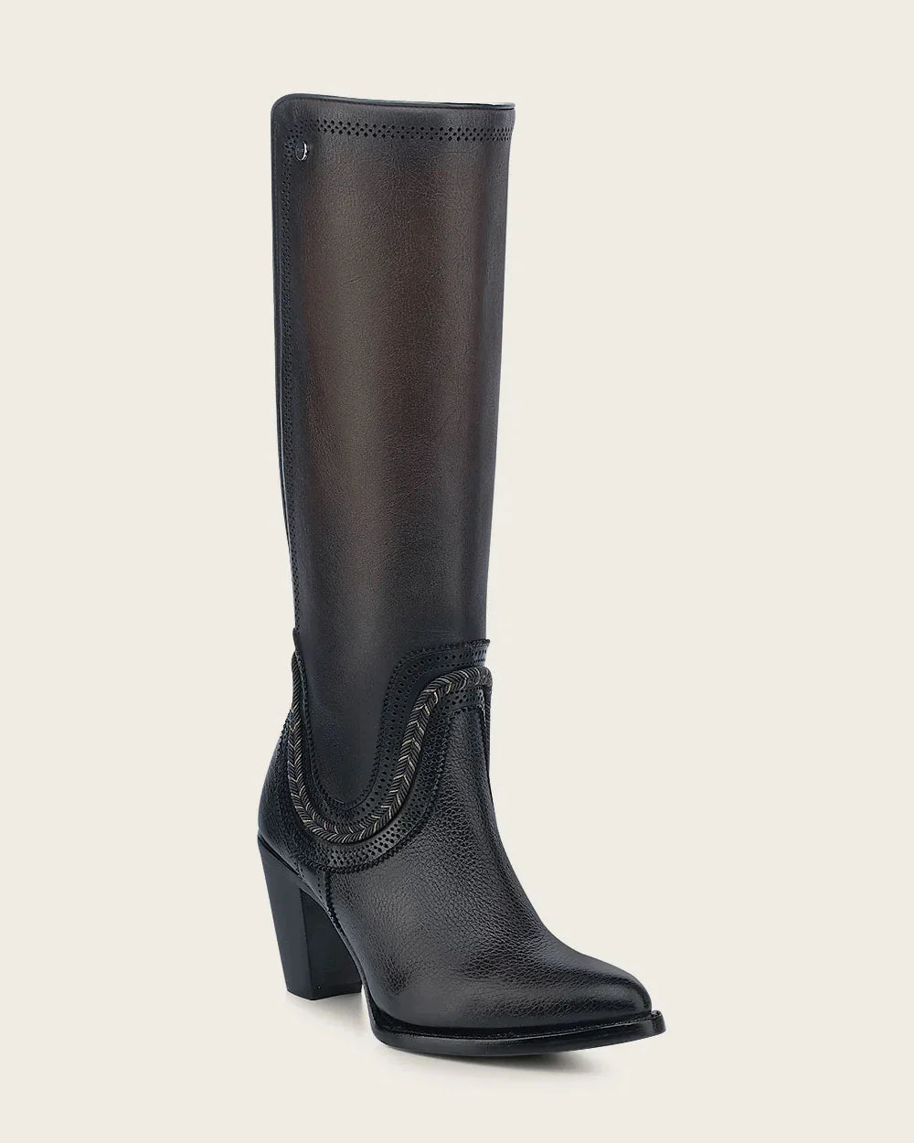 Cuadra Tall Elegant Brown Bovine Boot CU885