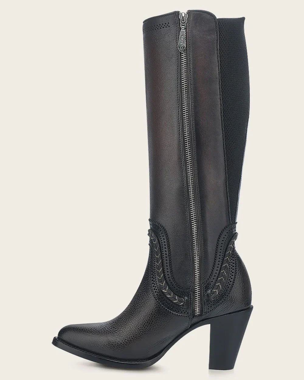 Cuadra Tall Elegant Brown Bovine Boot CU885
