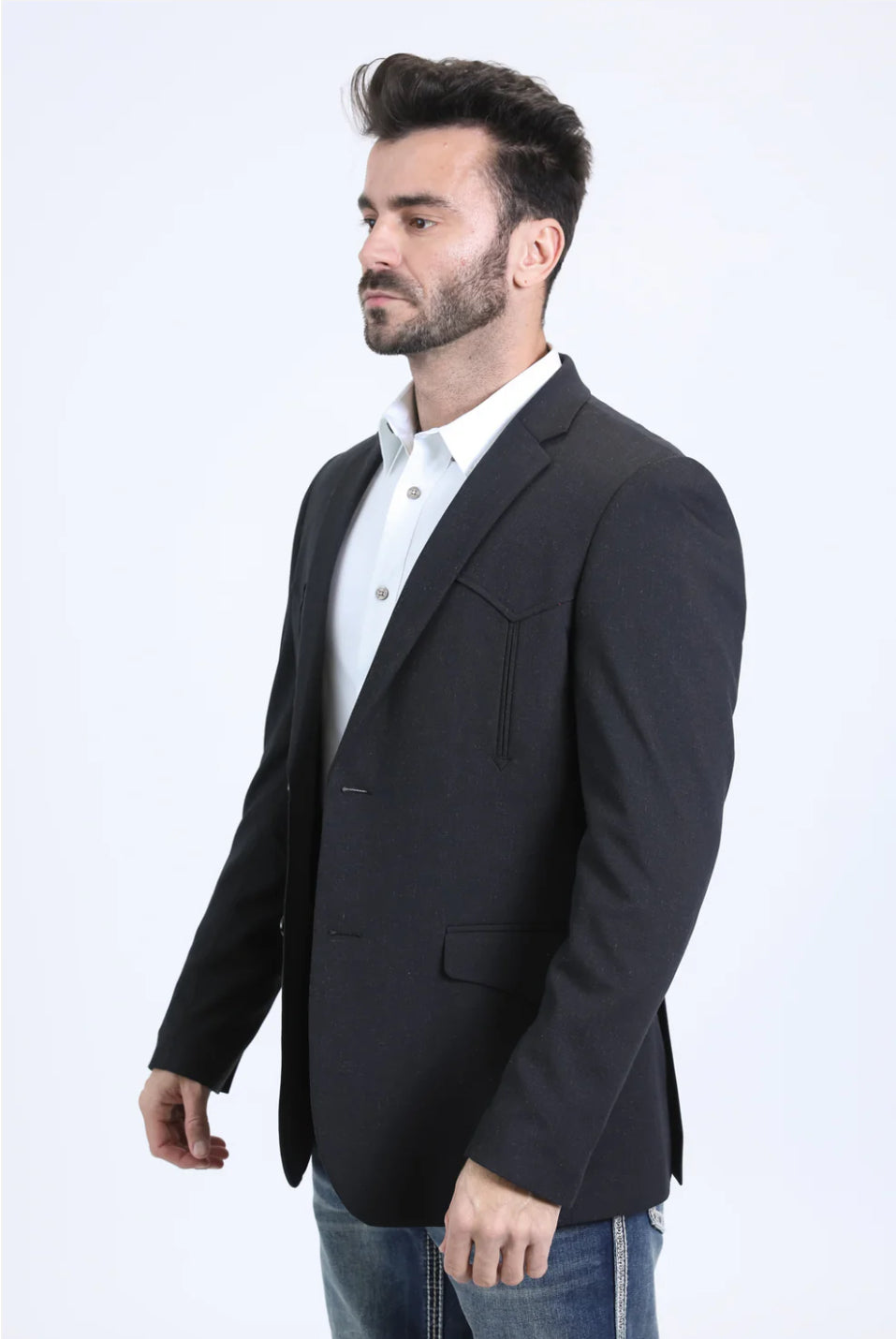 Men's Platini Black Western Blazer BLW10932