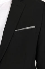 Men's Platini Black Modern Fit Blazer BLZ9926
