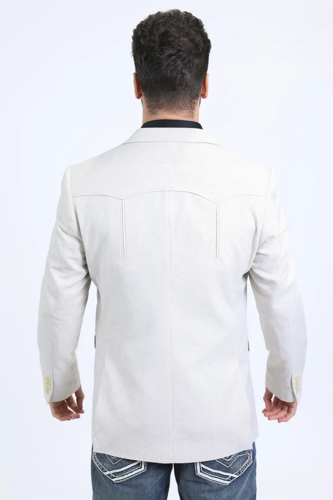 Men's Platini Beige Western Blazer BLW10523