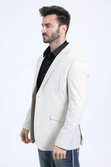 Men's Platini Beige Western Blazer BLW10523