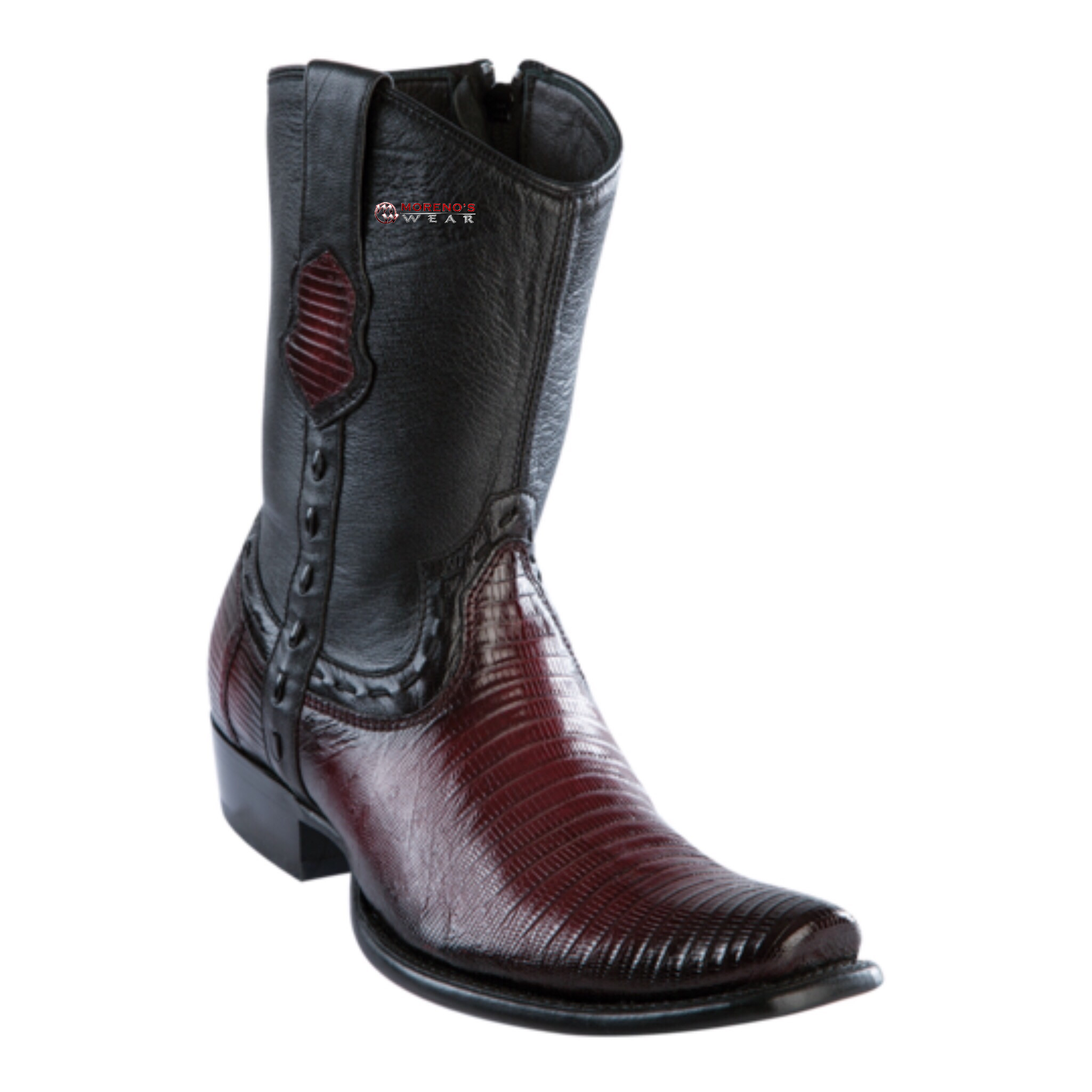 Men's Wild West Teju Lizard Ankle Boots Dubai Toe