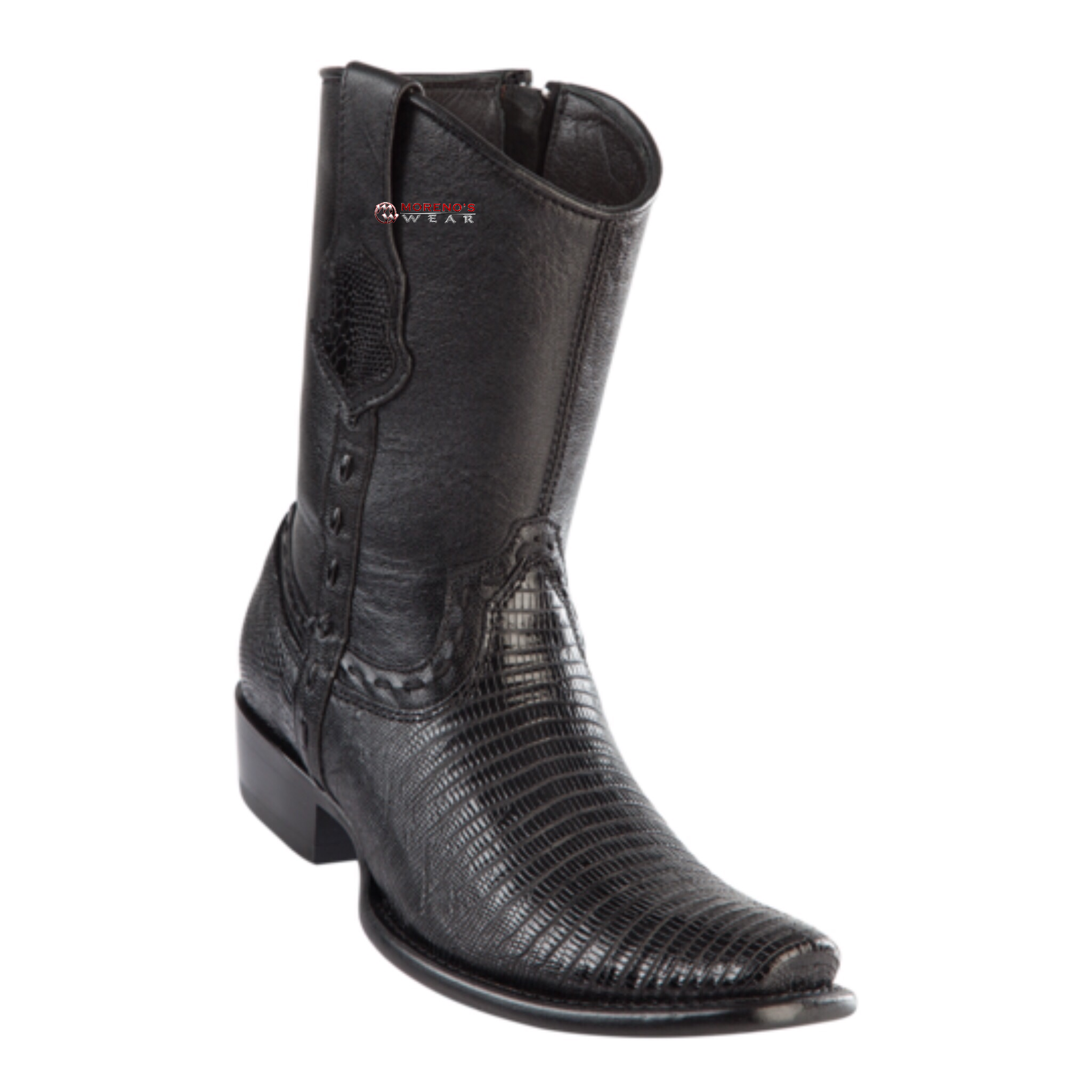 Men's Wild West Teju Lizard Ankle Boots Dubai Toe