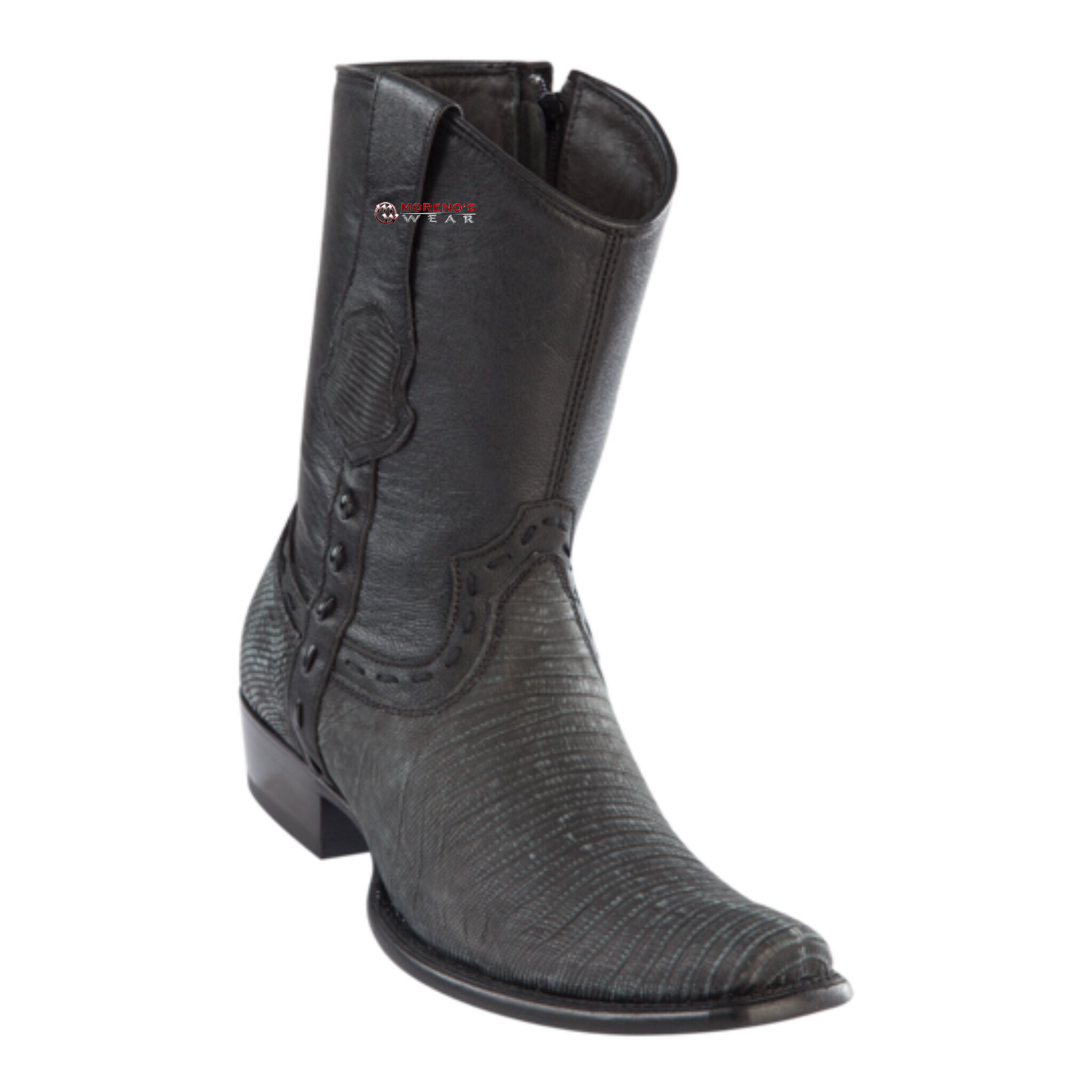 Men's Wild West Teju Lizard Ankle Boots Dubai Toe