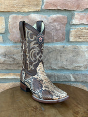 Los Altos Python Oryx Wide Square Toe Boots