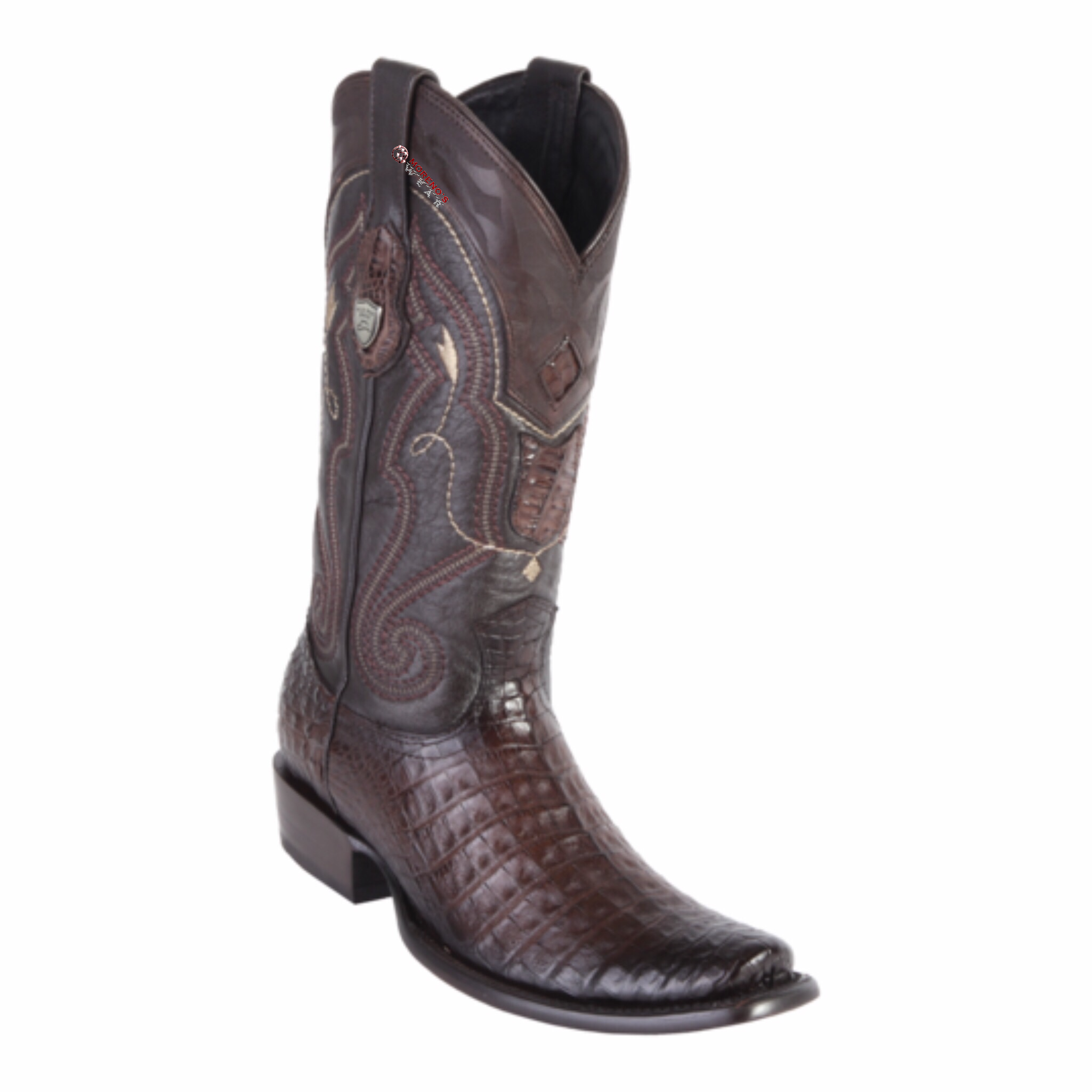 Men's Wild West Caiman Belly Boots Dubai Toe