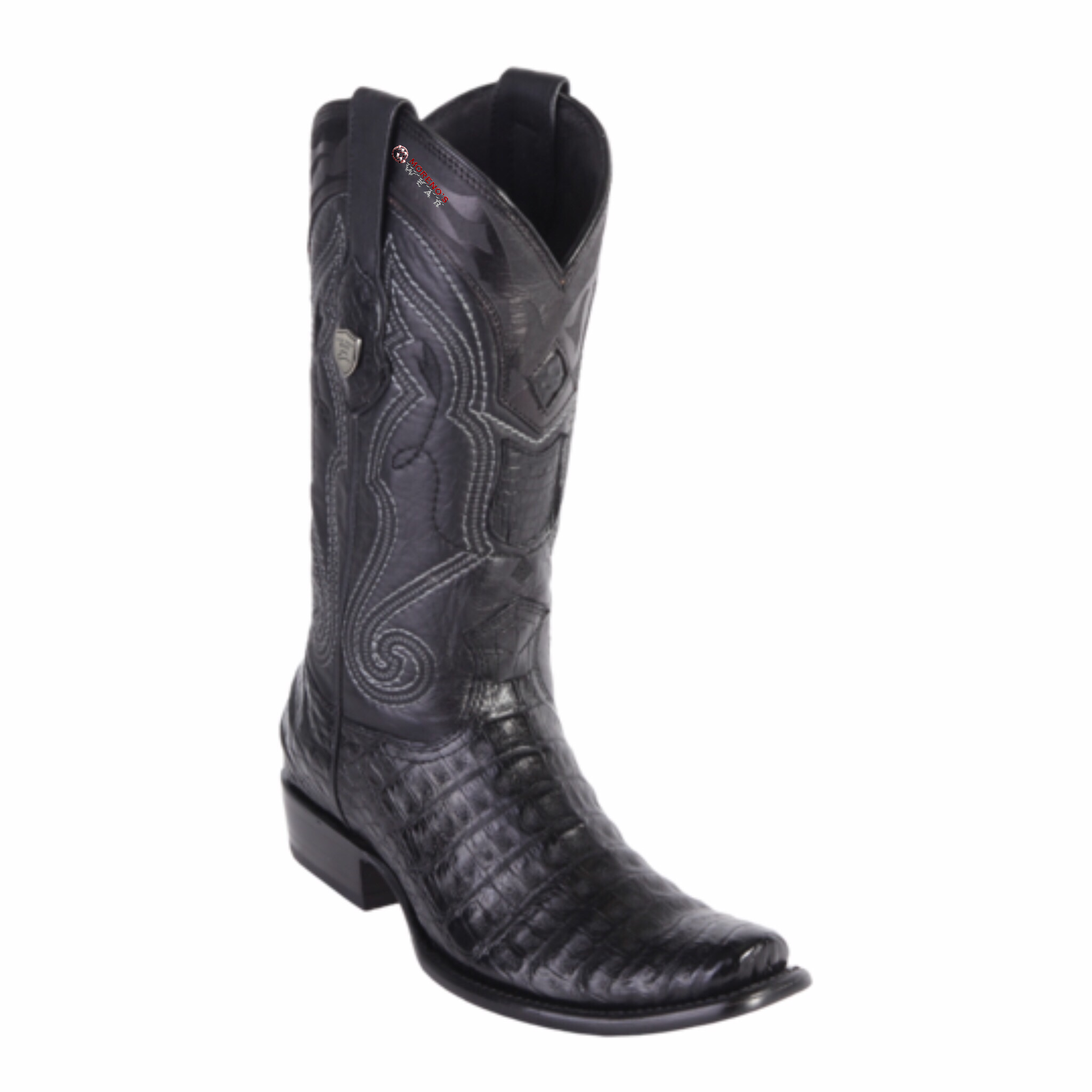 Men's Wild West Caiman Belly Boots Dubai Toe