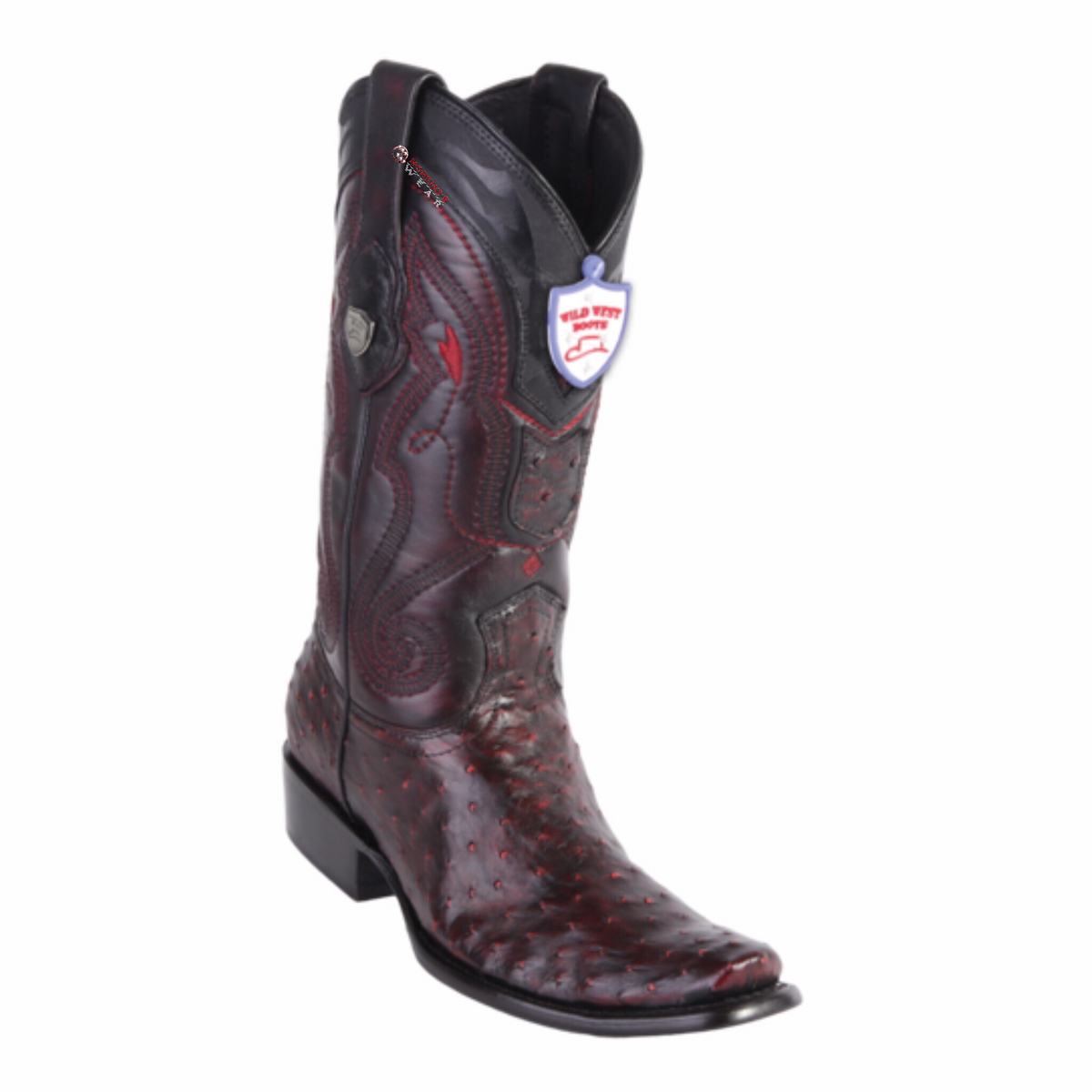Men's Wild West Ostrich Boots Dubai Toe