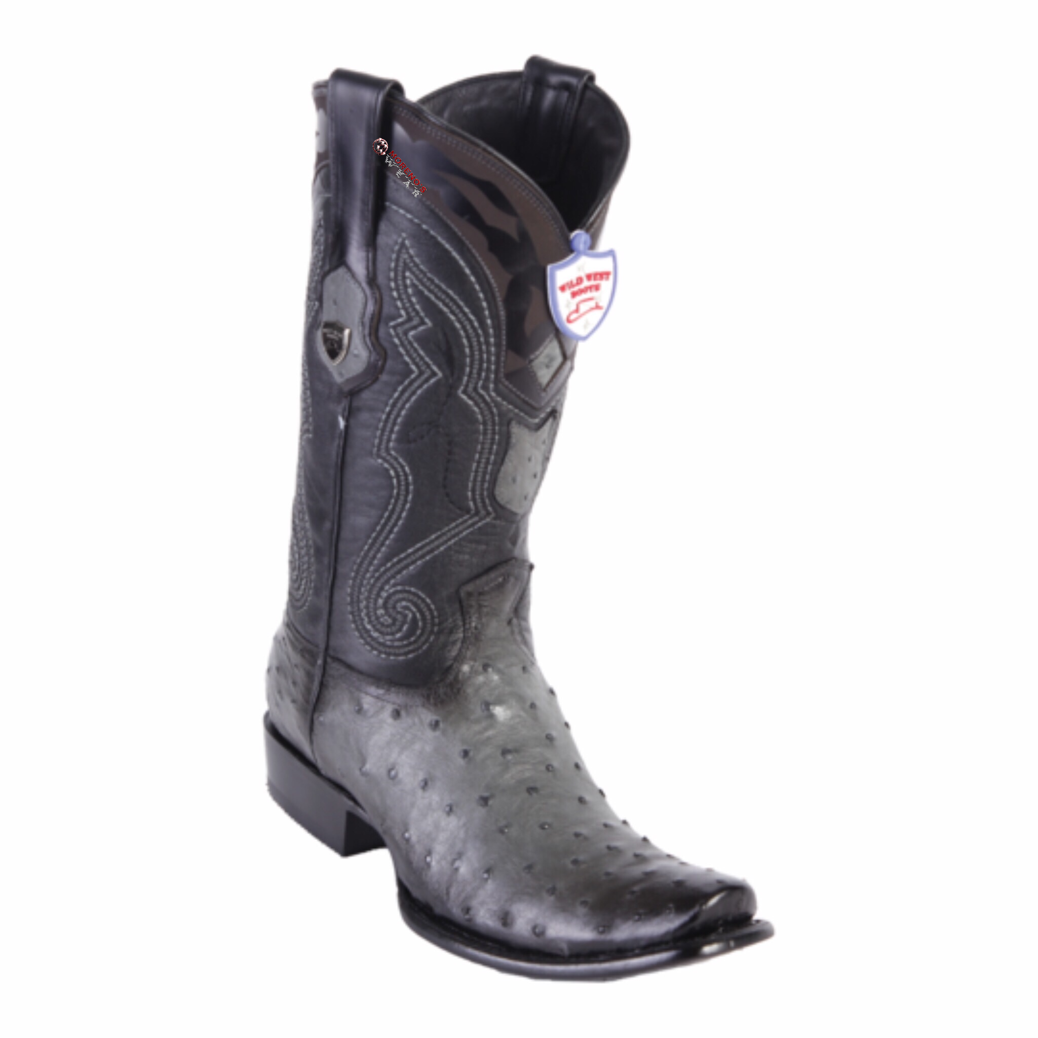 Men's Wild West Ostrich Boots Dubai Toe