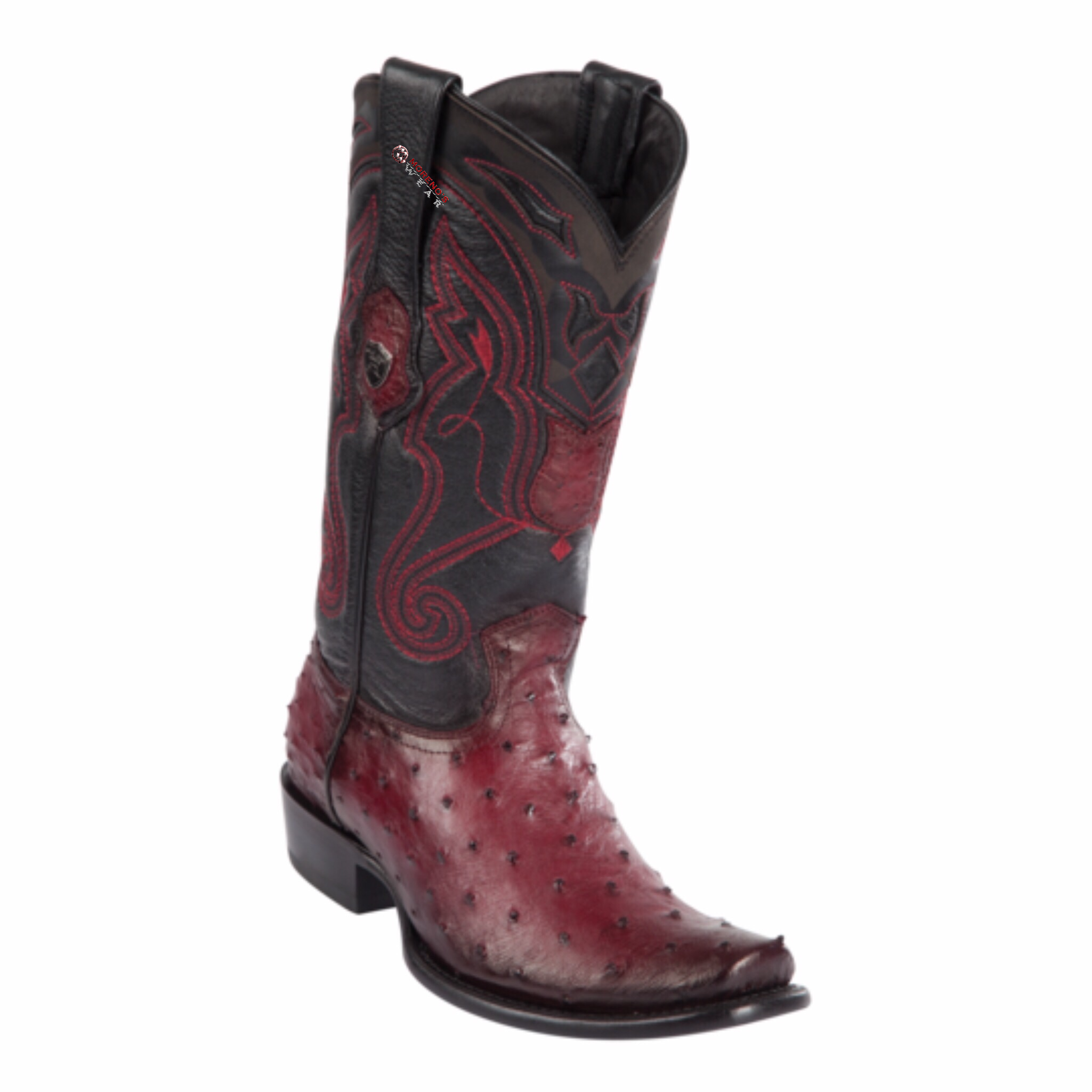Men's Wild West Ostrich Boots Dubai Toe