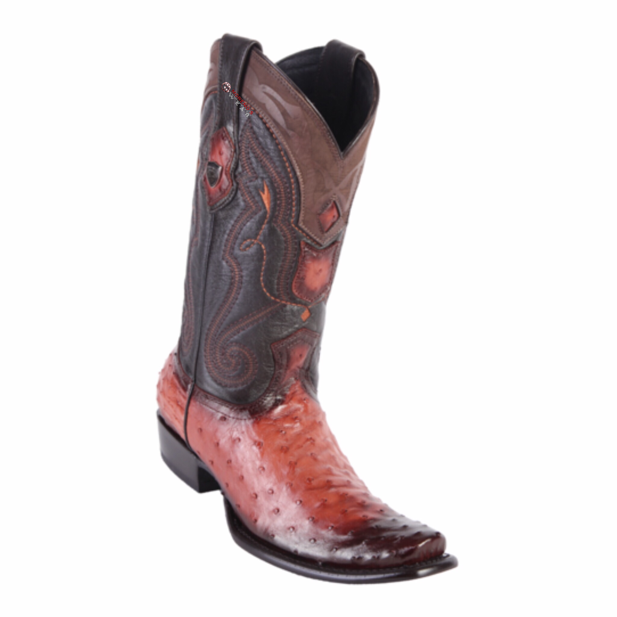 Men's Wild West Ostrich Boots Dubai Toe