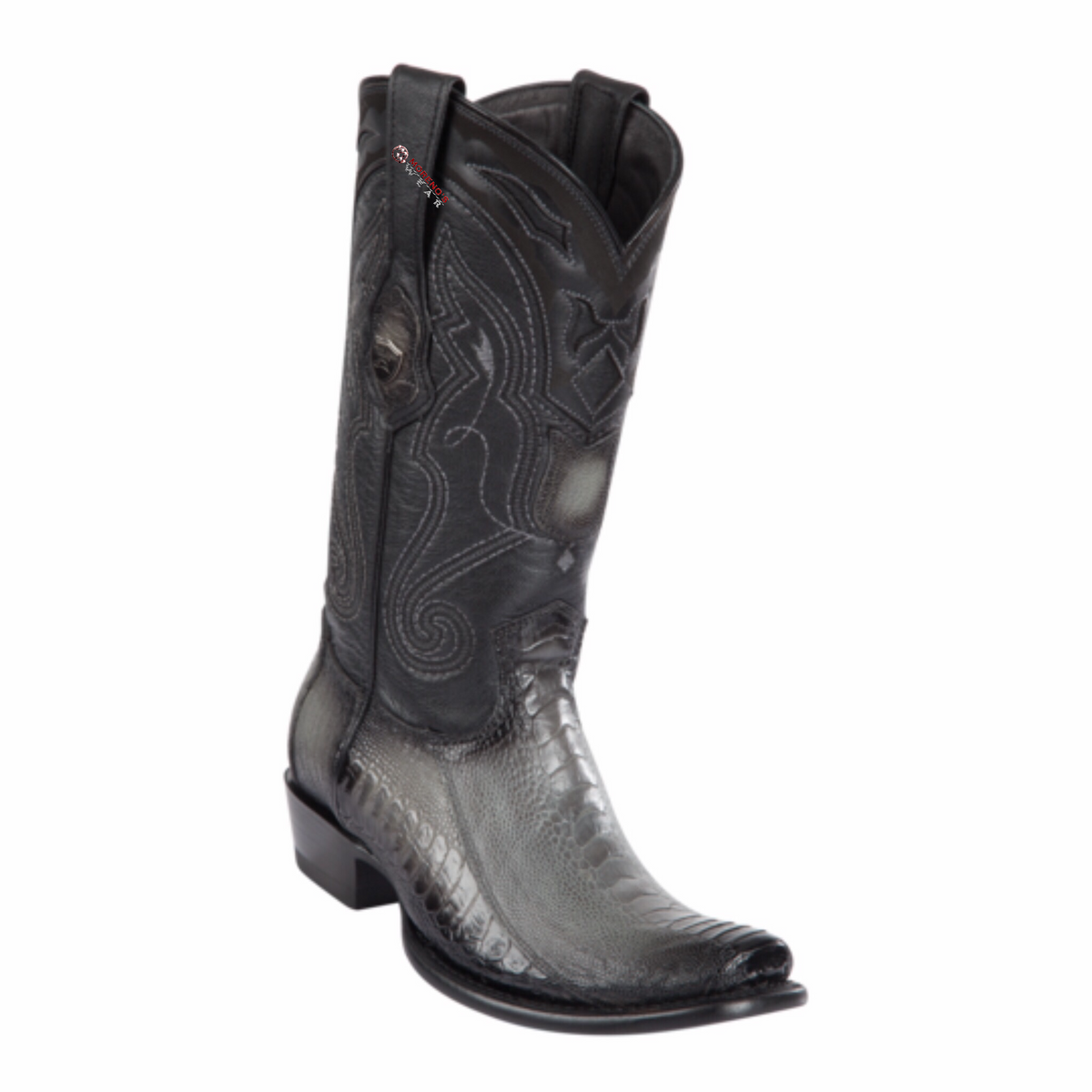 Men's Wild West Ostrich Leg Boots Dubai Toe