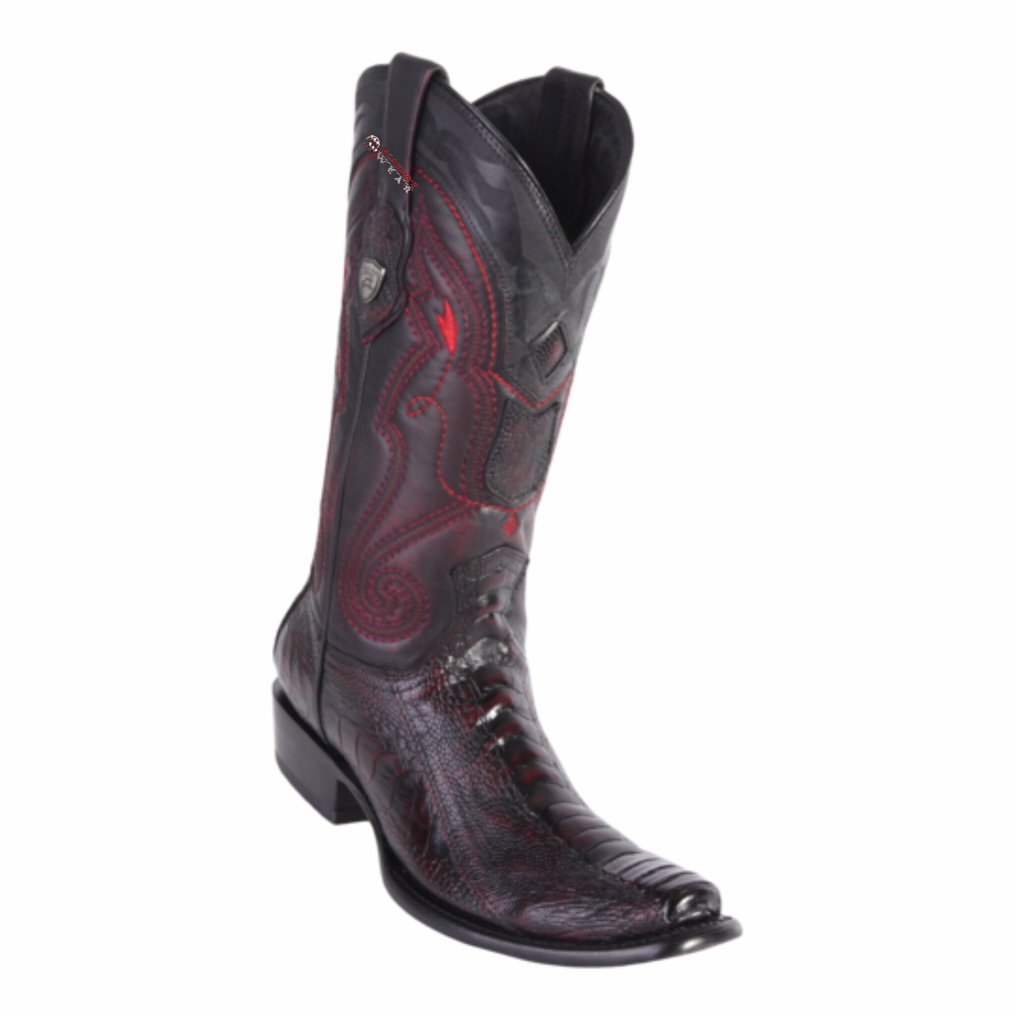 Men's Wild West Ostrich Leg Boots Dubai Toe