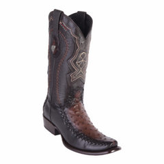 Men's Wild West Ostrich With Deer Boots Dubai Toe