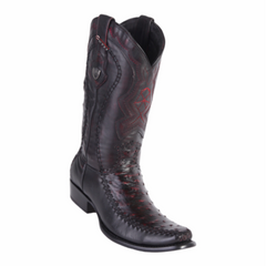 Men's Wild West Ostrich With Deer Boots Dubai Toe