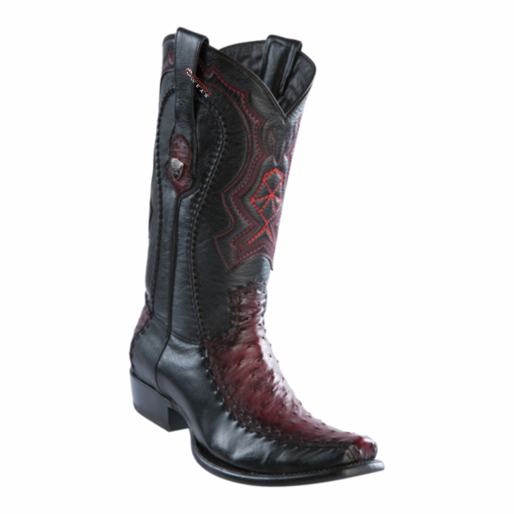 Men's Wild West Ostrich With Deer Boots Dubai Toe