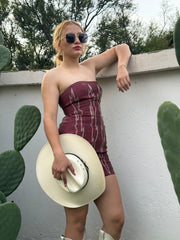 Teresa Burgundy Faux Dress