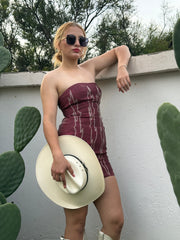 Teresa Burgundy Faux Dress