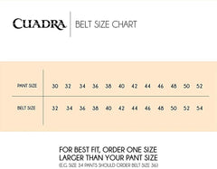 Men's Cuadra Engraved Brown Leather Western Belt