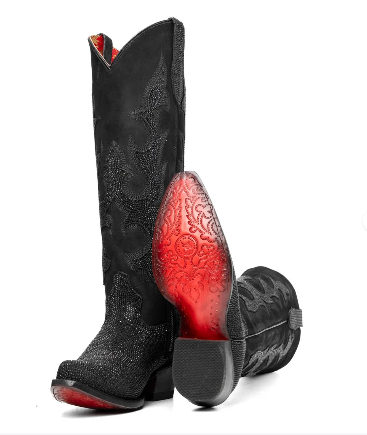 Rock'Em Carter Starlight Red Bottom Snip Toe Cowgirl Boot