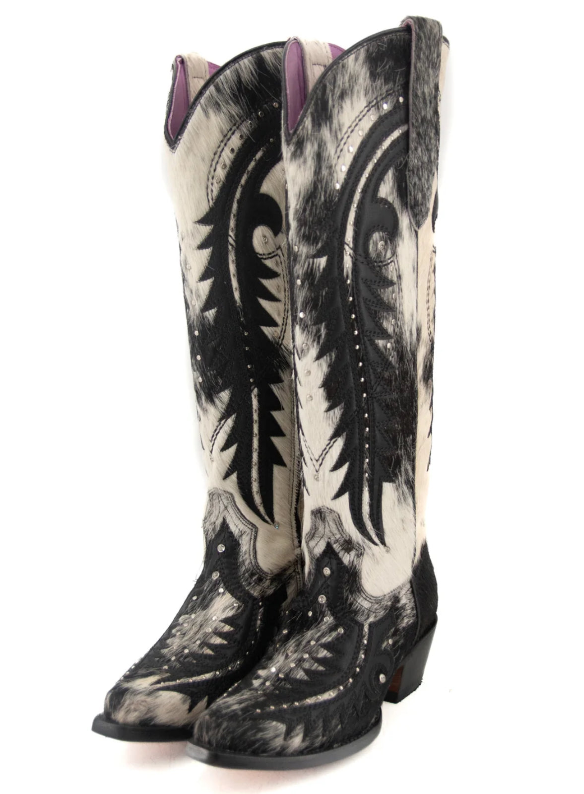 Rock'Em Amanda tall Cowhide Cowgirl Boots