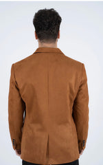 Men's Platini Camel Faux Suede Blazer