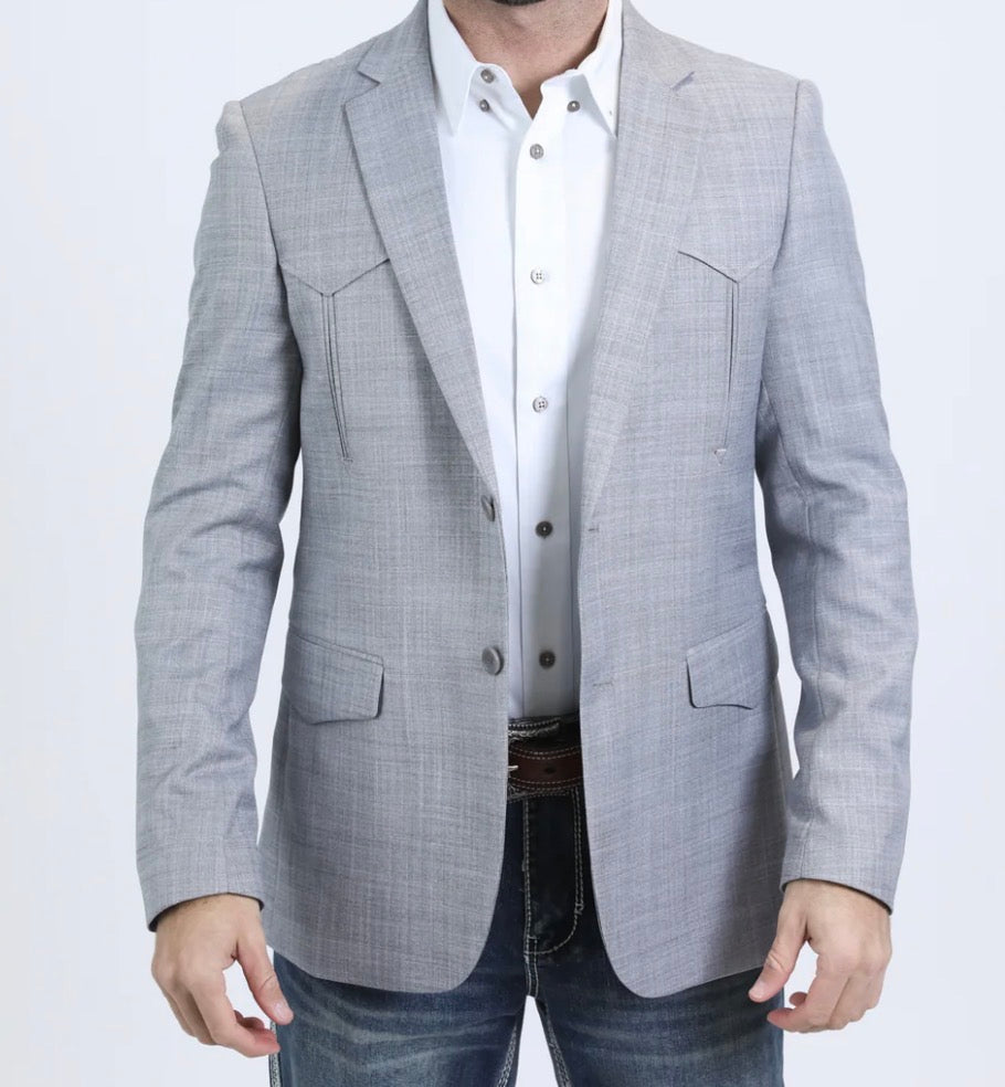 Men's Platini Werstern Silver Blazer