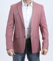 Men's Platini Western Blazer Red