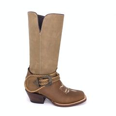 Women's Quincy Grasso With Belt Detail Boots Square Toe