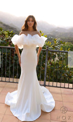 NOX Anabel Ruffle Wedding Dress JW984