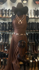 Sofia Brown Dress