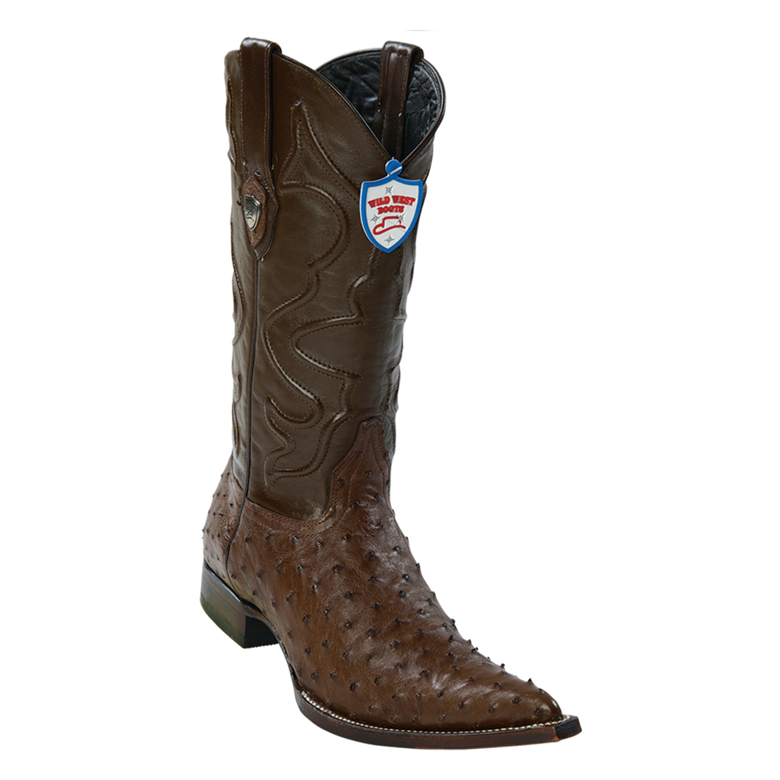 Men's Wild West Ostrich Boots 3x Toe