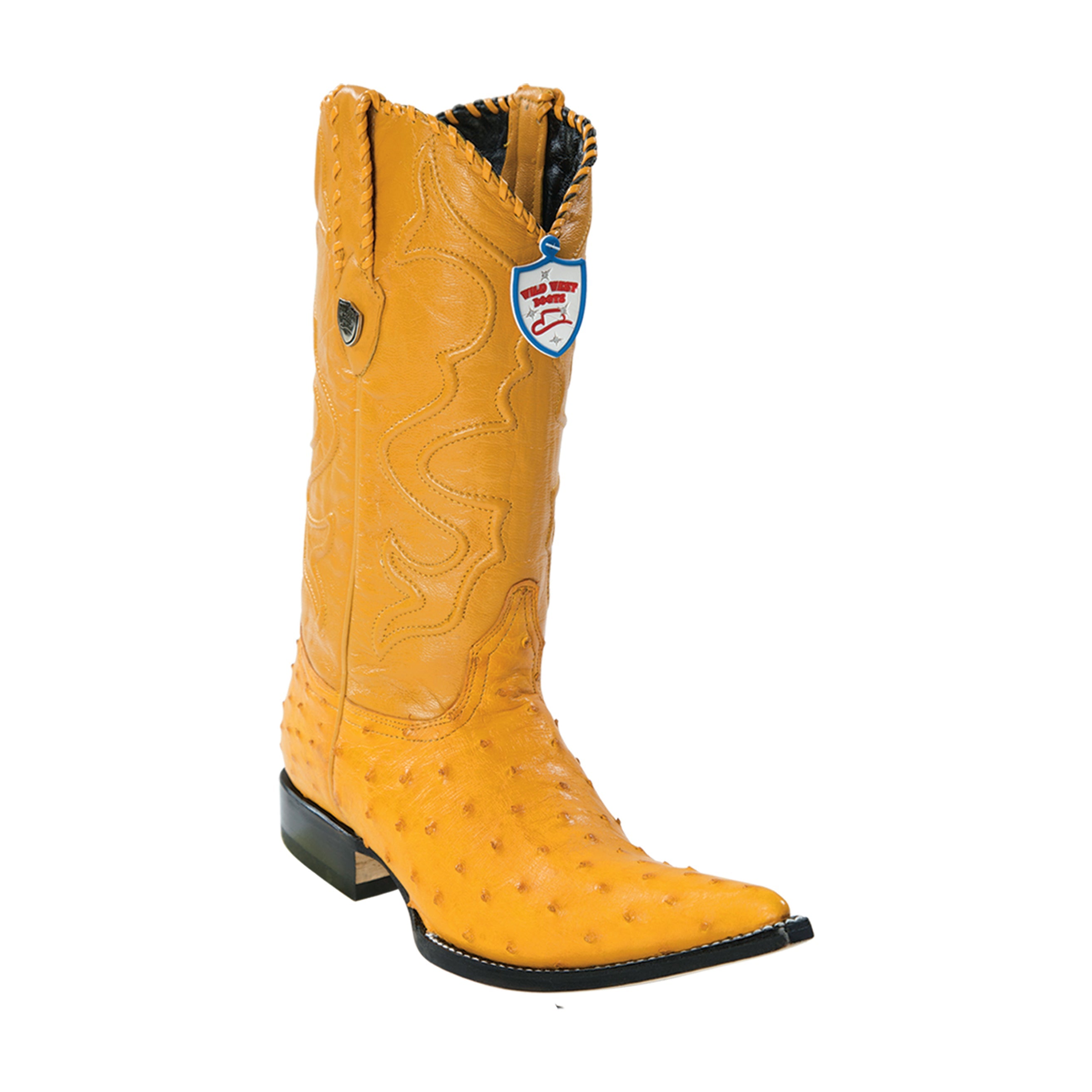 Men's Wild West Ostrich Boots 3x Toe