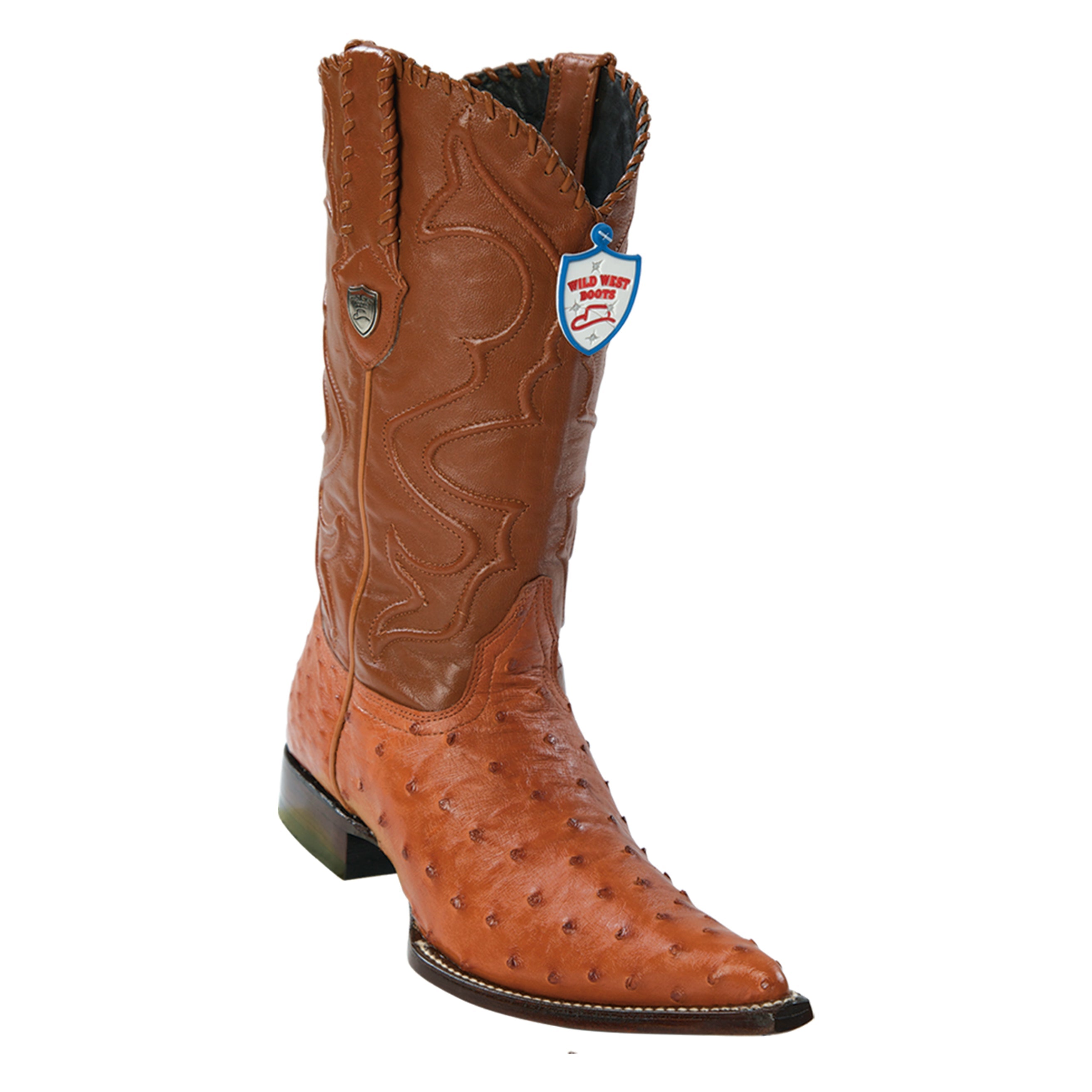 Men's Wild West Ostrich Boots 3x Toe