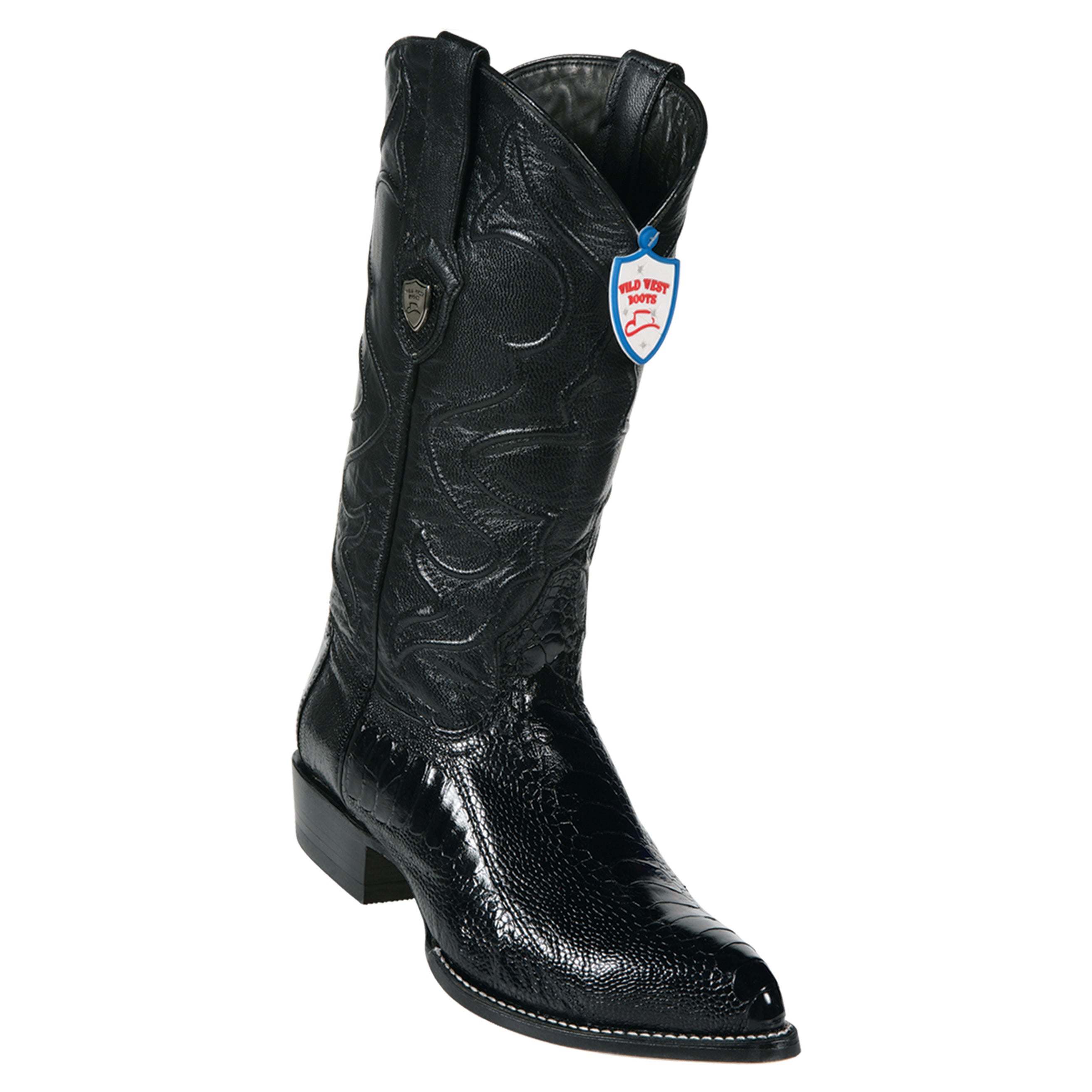 Men's Wild West Ostrich Leg Boots J Toe