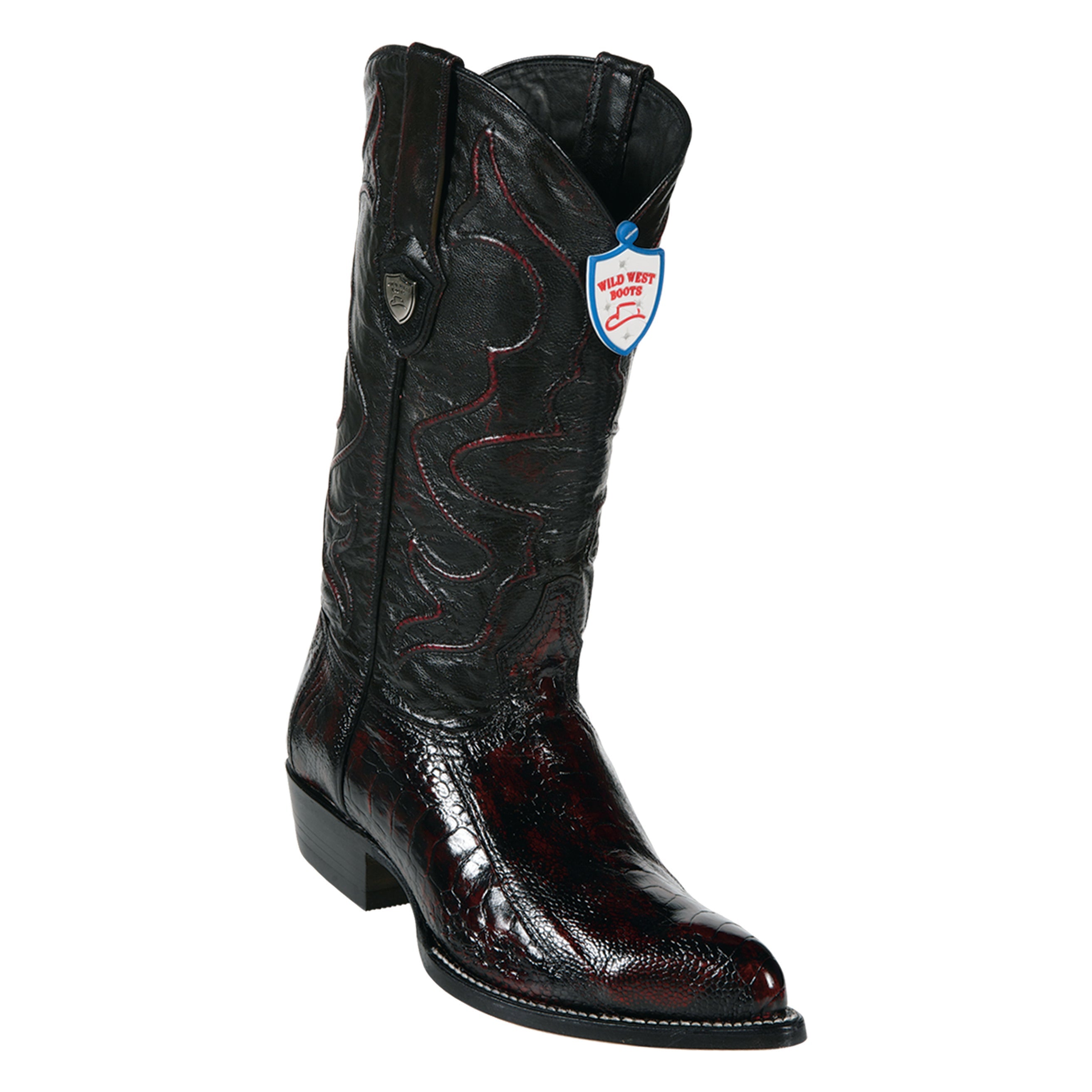 Men's Wild West Ostrich Leg Boots J Toe