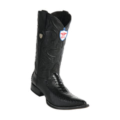 Men's Wild West Ostrich Leg With Deer Boots 3x Toe