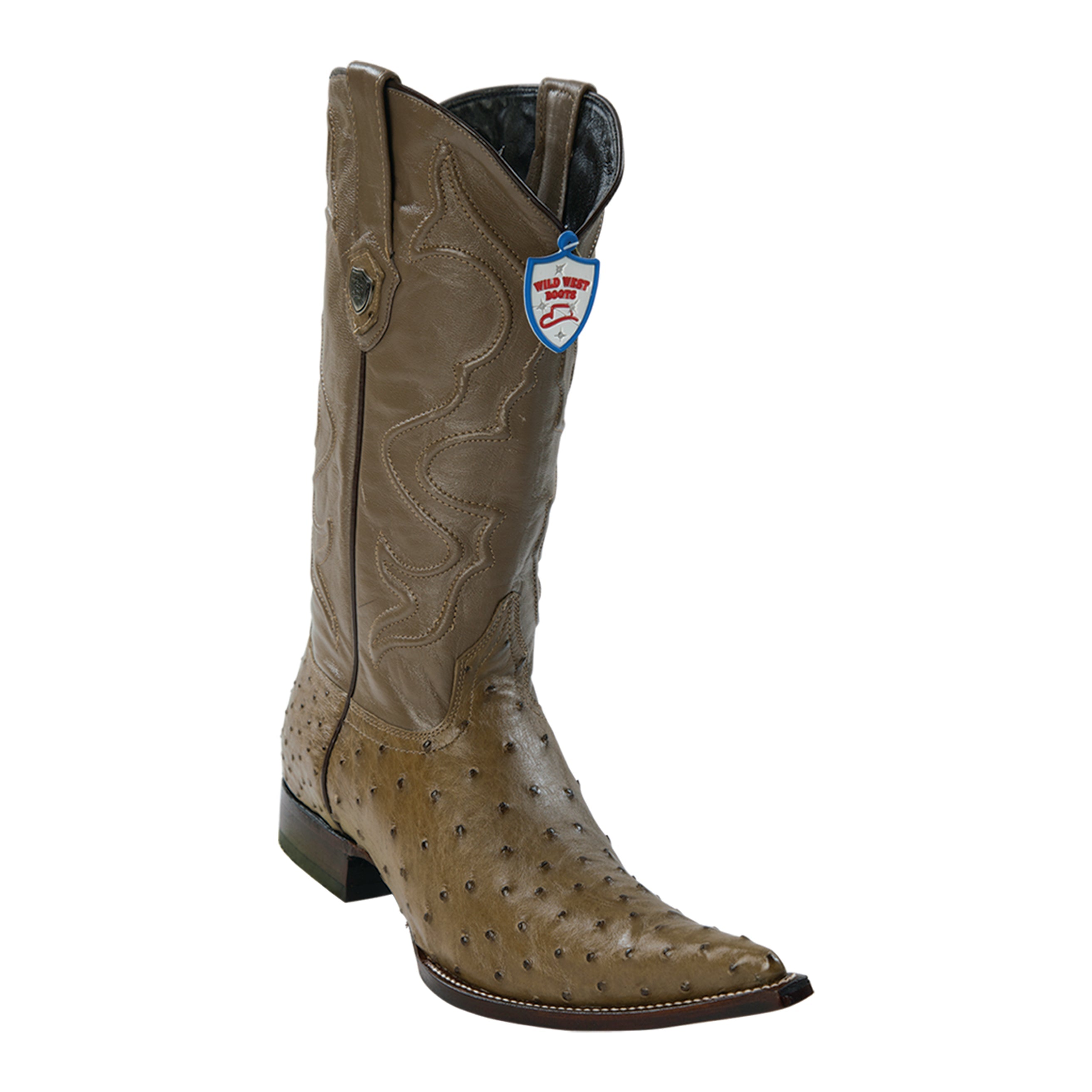 Men's Wild West Ostrich Boots 3x Toe
