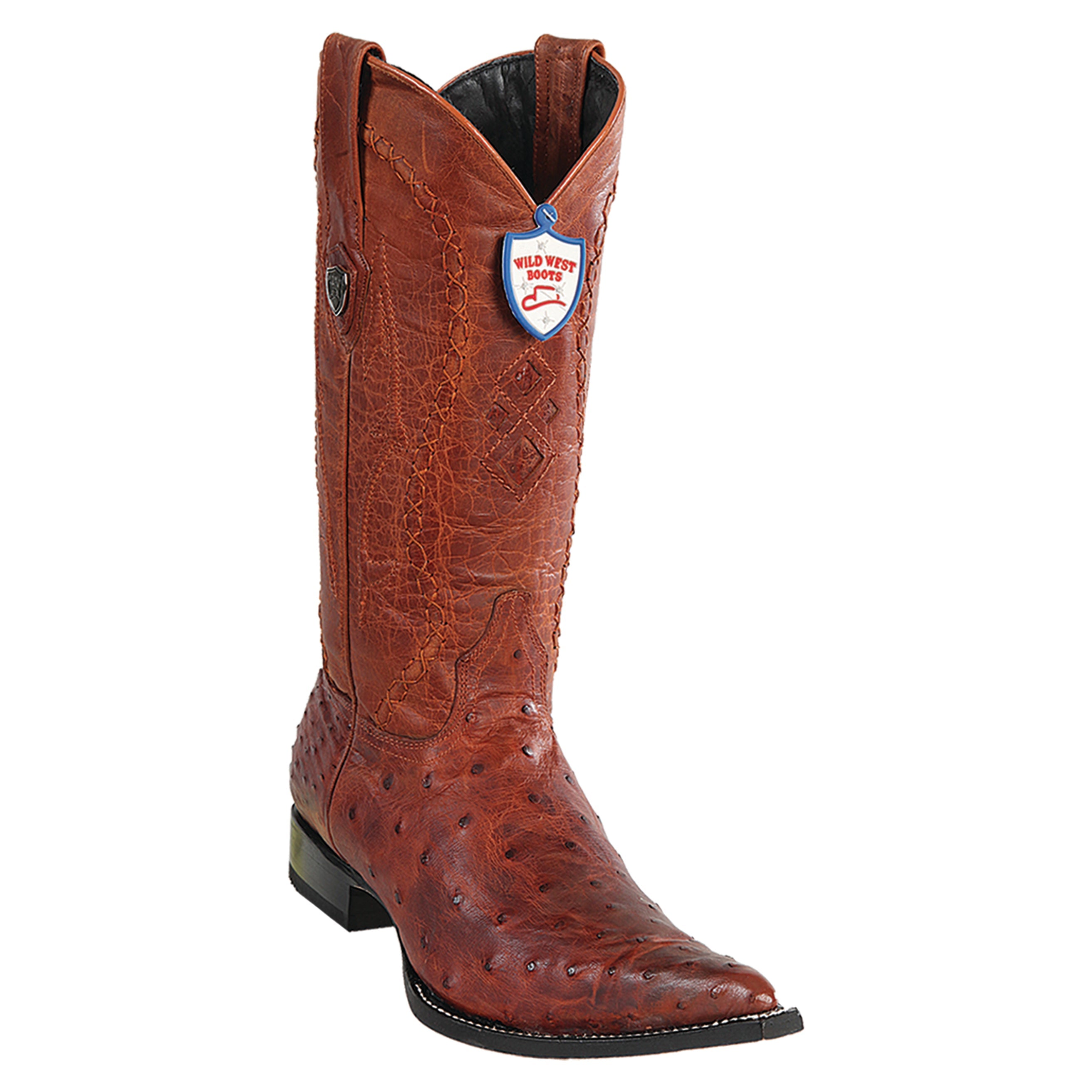 Men's Wild West Ostrich Boots 3x Toe