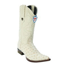 Men's Wild West Ostrich Boots 3x Toe