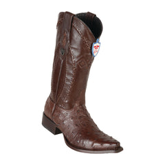 Men's Wild West Ostrich Boots Snip Toe