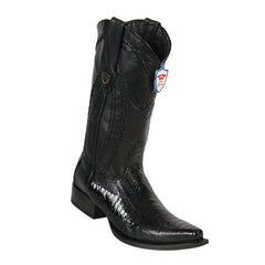 Men's Wild West Ostrich Leg Boots Snip Toe