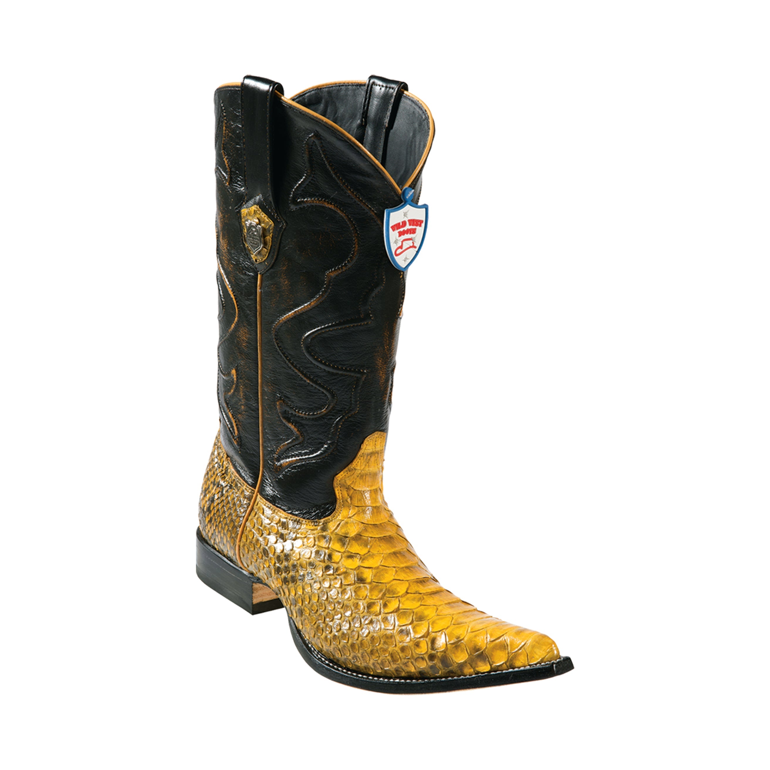 Men's Wild West Python Boots 3x Toe