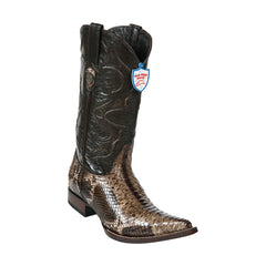 Men's Wild West Python Boots 3x Toe