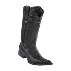 Men's Wild West Python With Deer Boots 3x Toe