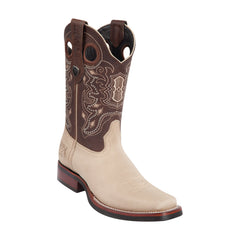 Men's Wild West Grisly With Rubber Sole Boots Square Toe