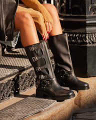 ROCKY BLACK LEATHER