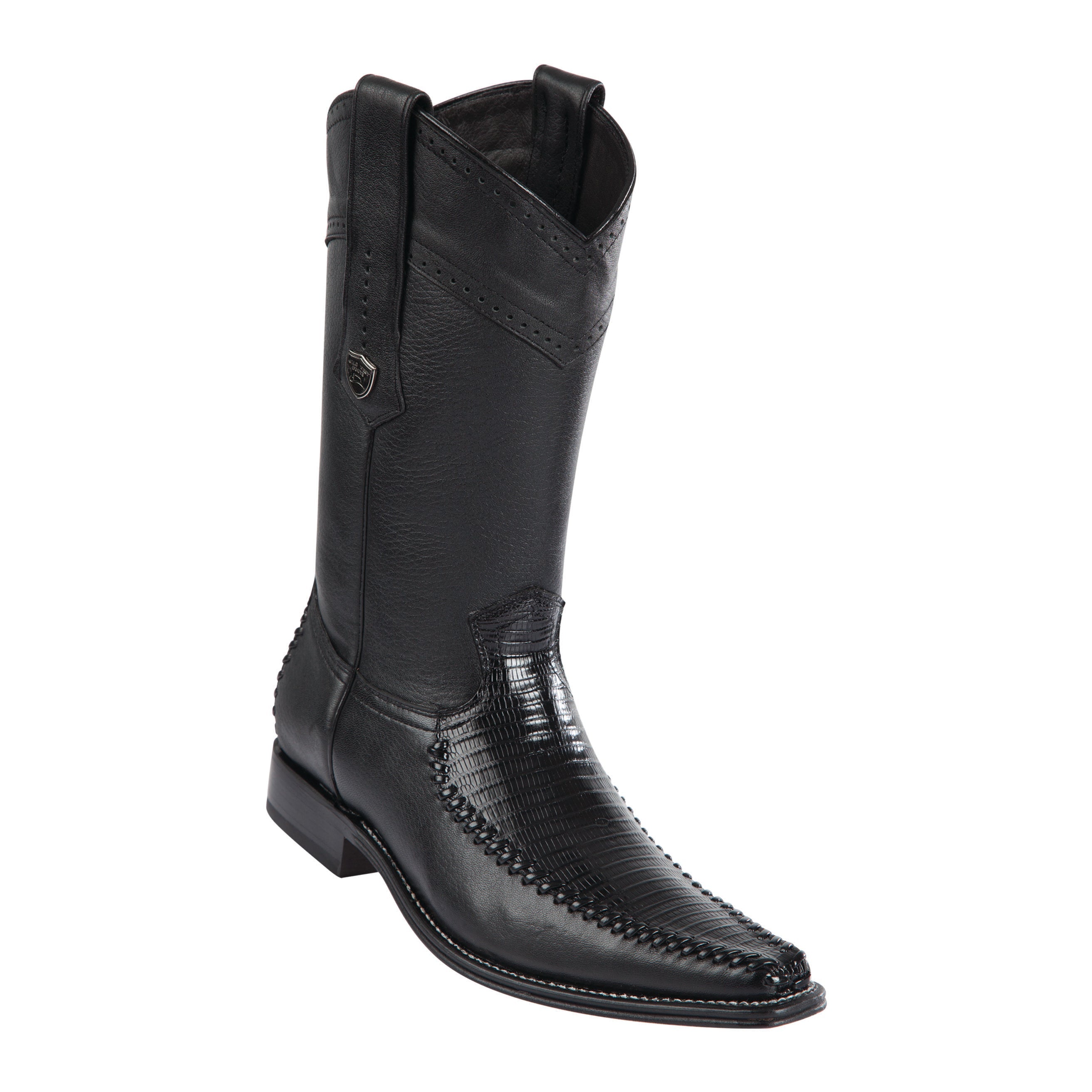 Men's Wild West Teju With Deer Boots European Square Toe