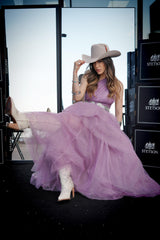 Neri Glitter Dress lilac